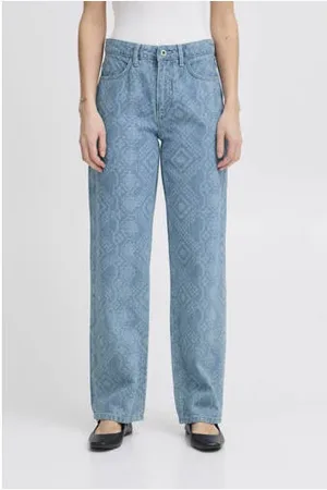 Ichi High waist loose fit jeans