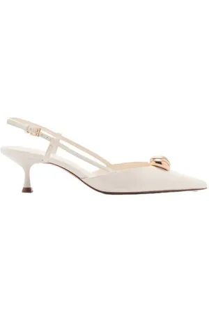 MANGO Slingback pumps ecru