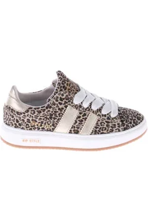 Hip Suède sneakers met panterprint