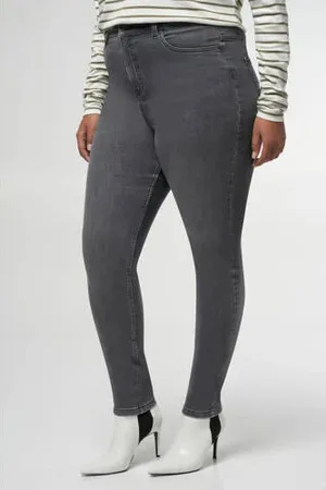 MS Mode High waist skinny jeans grey denim