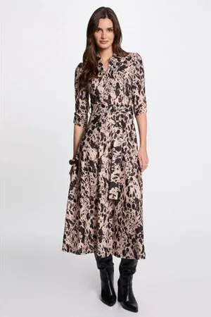 Morgan Midi jurk lichtroze
