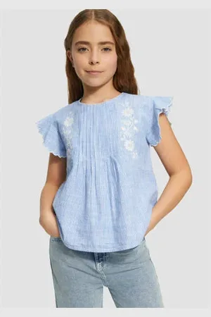 QS by s.Oliver Mouwloze top blauw