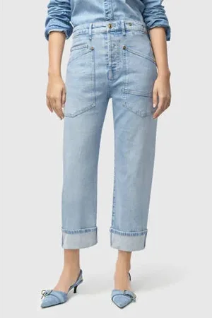 Mac Baggy straight light blue denim