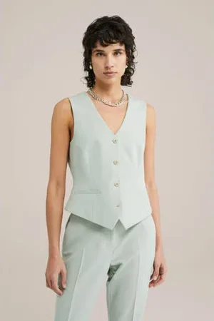 WE Fashion Gilet mintgroen