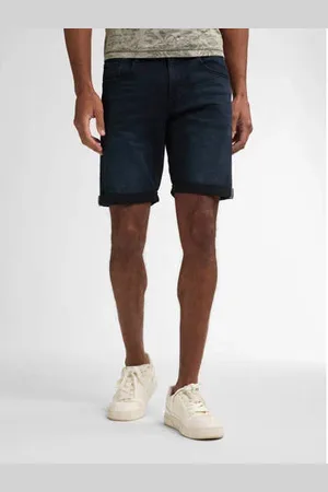 Petrol Industries Regular denim short dark blue denim