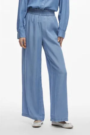 VILA Wide leg high waist broek