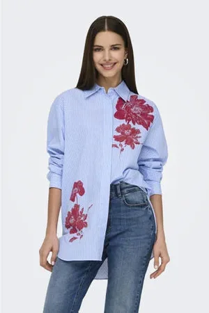 ONLY Blouse lichtblauw