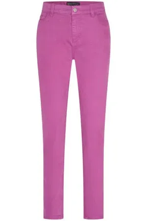 Expresso Skinny high waist broek roze