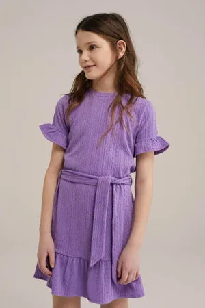 WE Fashion Korte jurk paars
