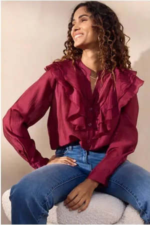 LolaLiza Blouse donkerrood