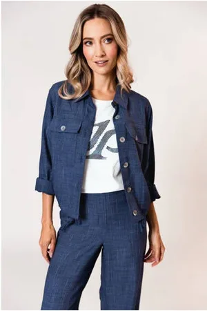 Poools Jasje donkerblauw