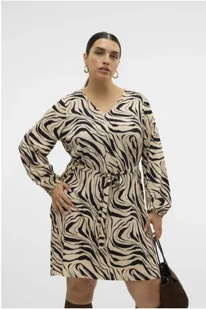 VERO MODA Korte jurk ecru