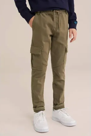 WE Fashion Blue Ridge slim cargo broek