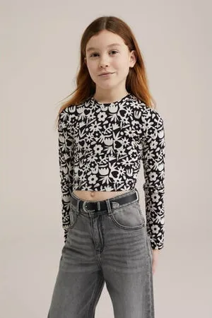 WE Fashion Longsleeve zwart