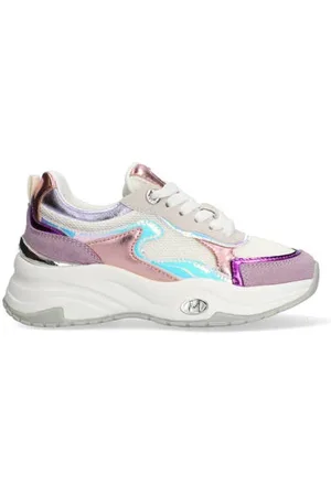 Mexx Chunky leren sneakers lila