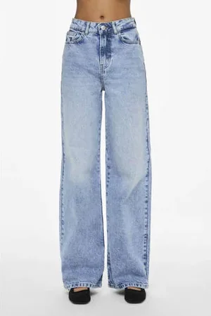 Pieces® High waist wide leg jeans