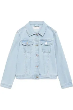 MANGO Spijkerjas light blue denim