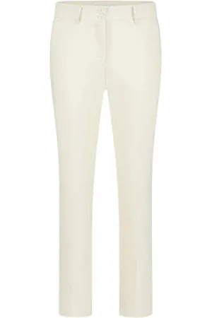 Red Button Tapered high waist pantalon