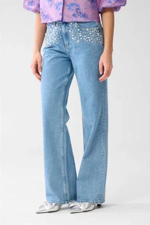 SHOEBY High waist medium blue denim