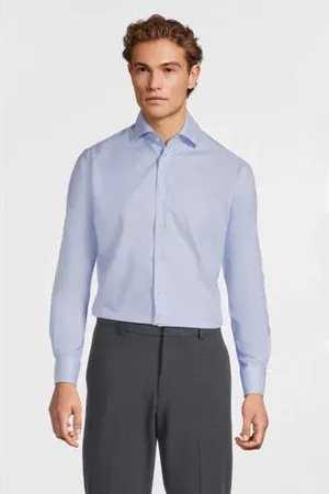 Profuomo Casual overhemd lichtblauw