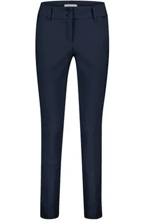 Red Button Tapered high waist pantalon