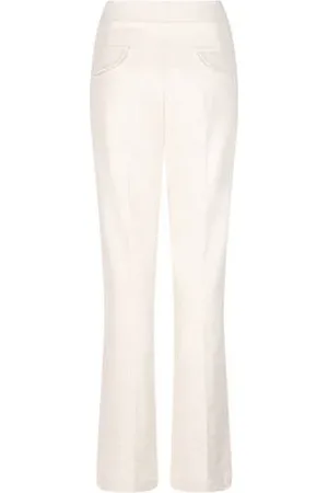 ZOSO Straight high waist casual broek ecru