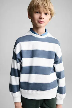 MANGO Sweater blauw