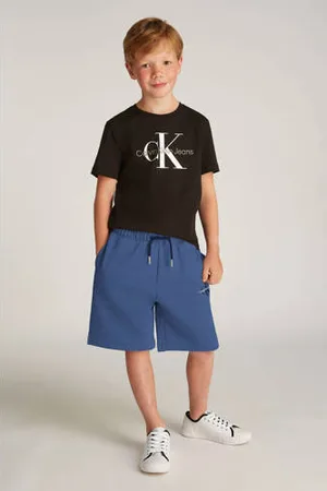 Calvin Klein Sweatshort blauw