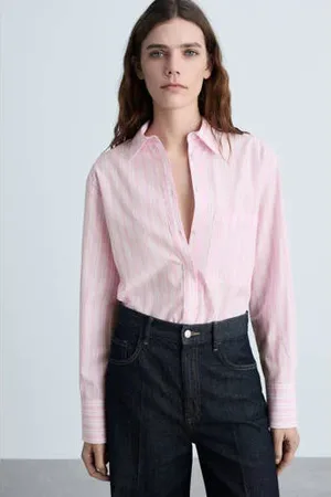 MANGO Blouse lichtroze