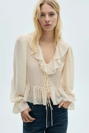 MANGO Blousetop ecru