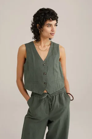 WE Fashion Gilet groen