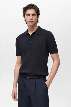 MANGO Regular polo gebreid