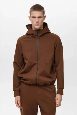 MANGO Sweatvest donker oranje