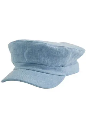 WE Fashion Blue Ridge denim schipperspet lichtblauw