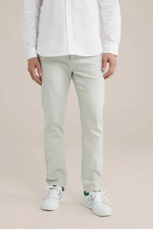 WE Fashion WE Fundamentals slim chino ecru