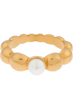 Label Kiki Gold plated ring Pearl