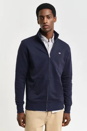 GANT Sweatvest donkerblauw