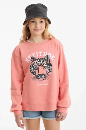 Anytime Sweater met printopdruk