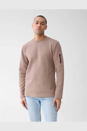 SHOEBY Longsleeve met ingebereid patroon bruin