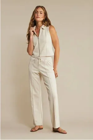 Red Button Wide leg high waist pantalon gebreid