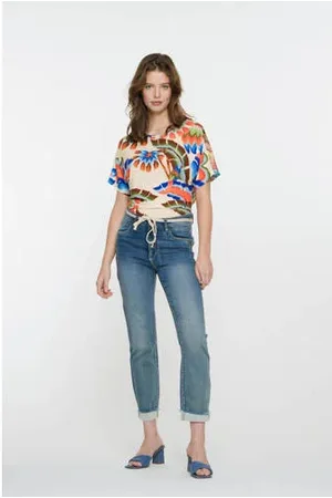 Geisha Regular waist loose fit jeans