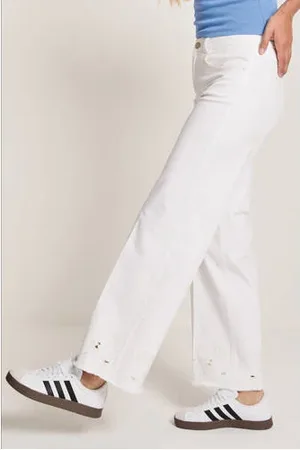 Para Mi Wide leg high waist broek ajour
