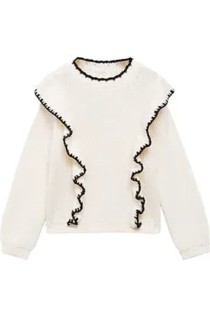 MANGO Trui beige gebreid