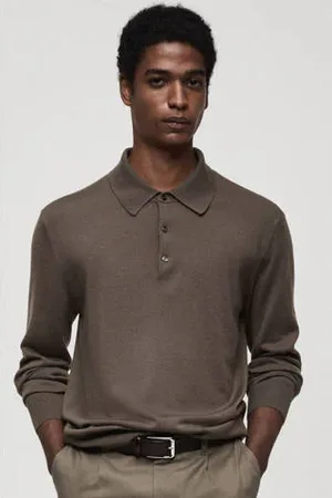 MANGO Regular polo gebreid