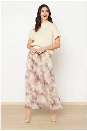 LolaLiza Plissé rok beige