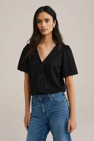 WE Fashion Top zwart