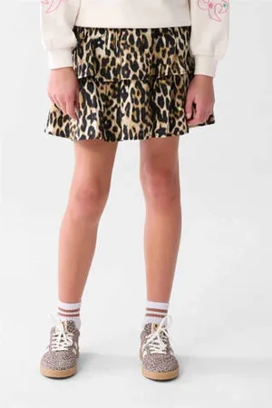 SHOEBY Mini rok bruin