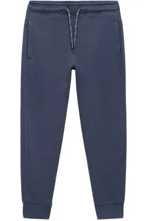 MANGO Joggingbroek blauw