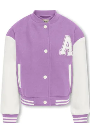ONLY KIDS GIRL bomberjack lila/wit