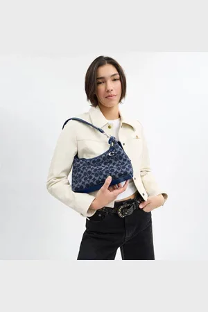 Coach Denim schoudertas Juliet 25 met logoprint